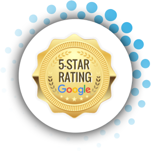 5 Star rating from Google