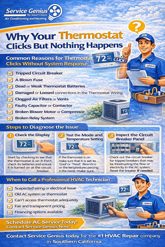 Why Your Thermostat Clicks But Nothing Happens