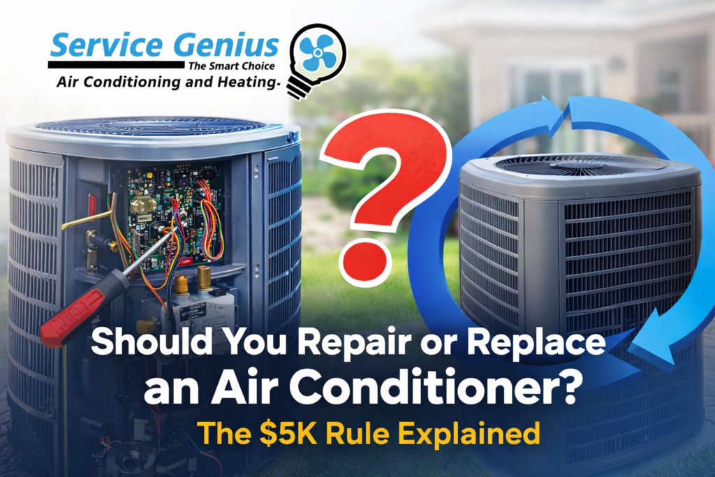 Should You Repair or Replace an Air Conditioner? The $5K Rule Explained