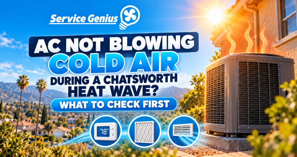 AC Not Blowing Cold Air During a Chatsworth Heat Wave? What To Check First