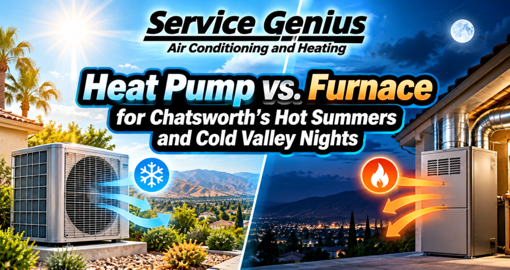 Heat Pump vs. Furnace for Chatsworth's Hot Summers and Cold Valley Nights