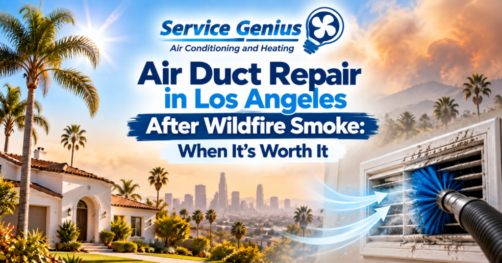 Air Duct Repair in Los Angeles After Wildfire Smoke: When It's Worth It